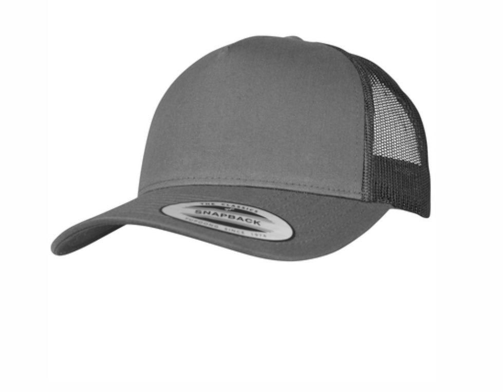 5 - Panel Retro Trucker Hat (Grey)