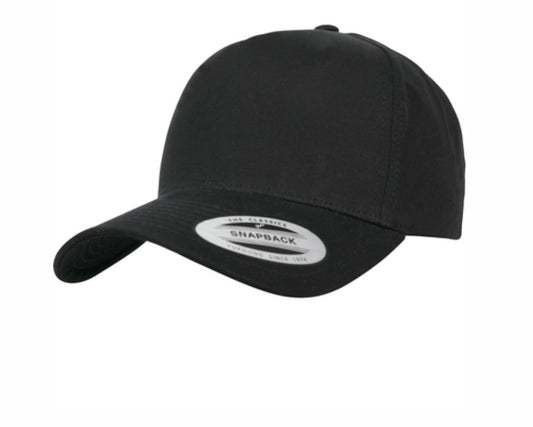 5-panel Curved Classic Snapback (Black)