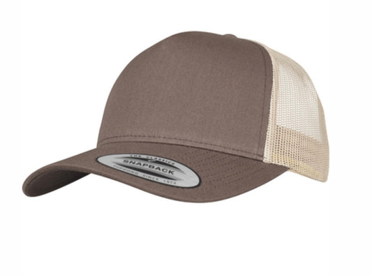 5-Panel Retro Trucker Hat (Khaki)