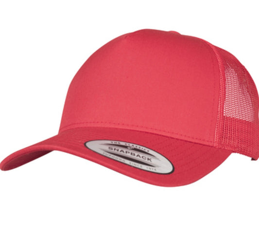 5 - Panel Retro Trucker Hat (Red)